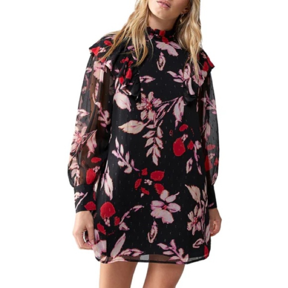 SANCTUARY
TWICE AS CUTE FLORAL PRINT BABYDOLL DRESS‎ NWOT Size Small